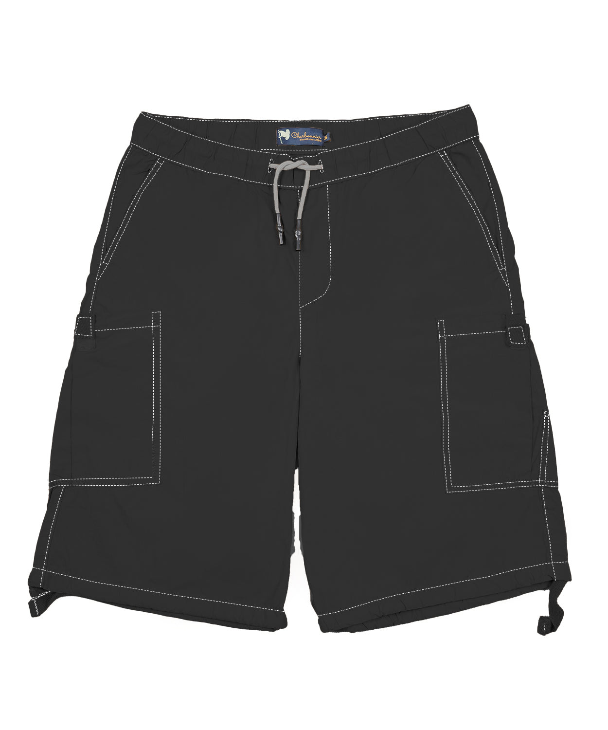 CHARBONNIER ELEVATE YOUR STYLE Poplin Cargo Shorts for Men's Performance Series Extreme Comfort, 100% Cotton Mens Summer Cargo Shorts with Drawstring