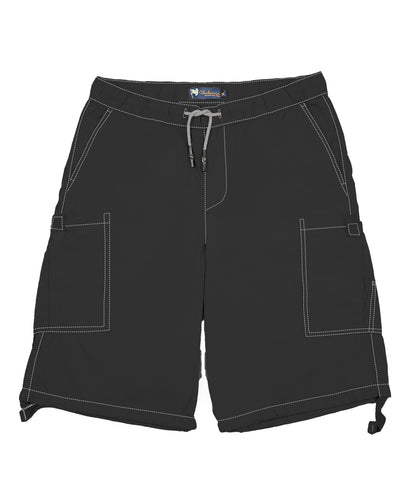 CHARBONNIER ELEVATE YOUR STYLE Poplin Cargo Shorts for Men's Performance Series Extreme Comfort, 100% Cotton Mens Summer Cargo Shorts with Drawstring