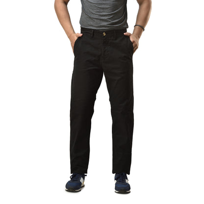 Men’s Slim fit Chinos Pants, Flat Front Design and Back Buttoned Pockets, Comfortable Men’s Pants for Casual wear