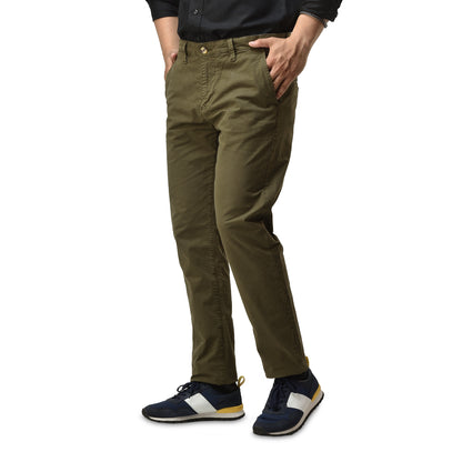 Men’s Slim fit Chinos Pants, Comfortable Men’s Pants for Casual wear, Olive Color