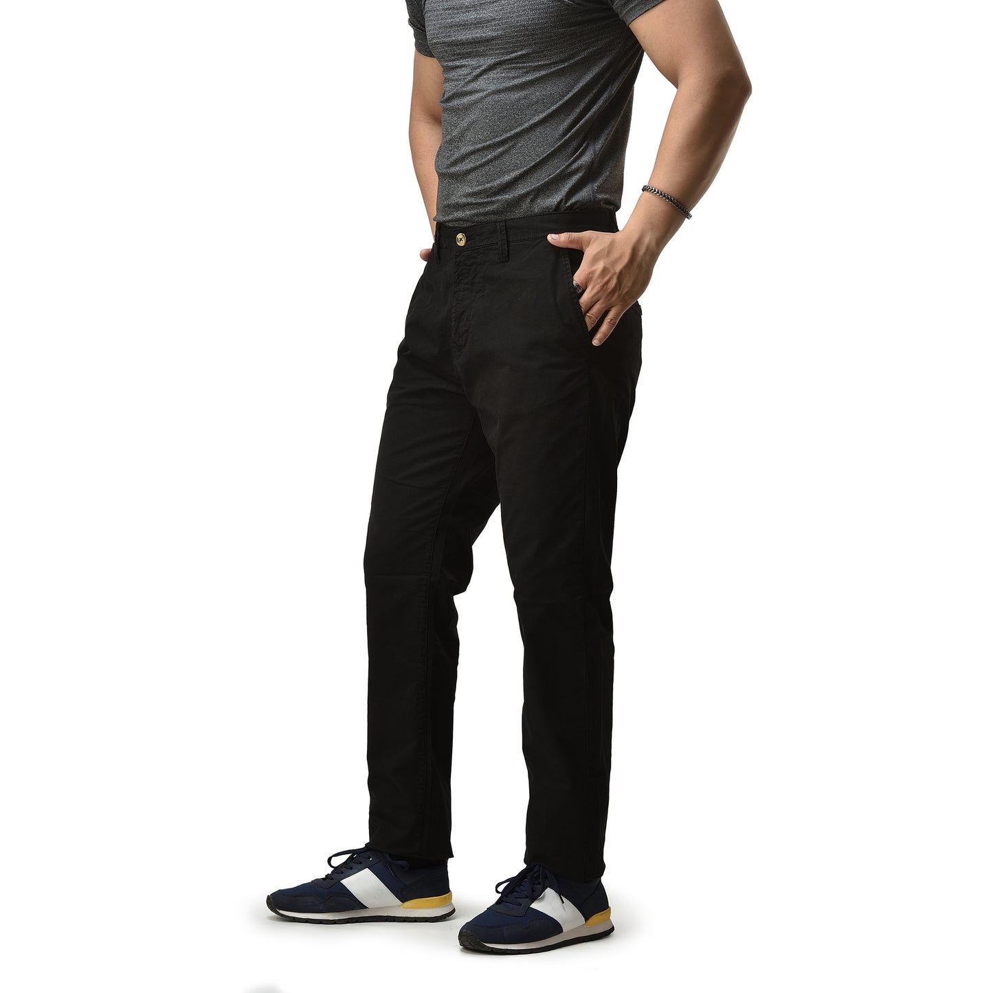 Men’s Slim fit Chinos Pants, Comfortable Men’s Pants for Casual wear, Black Color