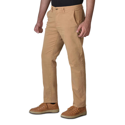 Men’s Slim fit Chinos Pants, Comfortable Men’s Pants for Casual wear, Camel Color